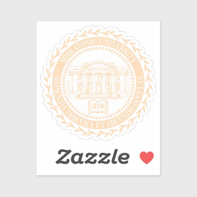 Adesivo Seal da Universidade Miskatonic (Folha)