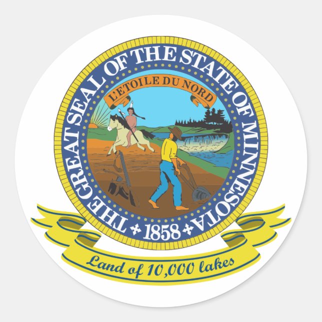 Adesivo Seal de Minnesota (Frente)
