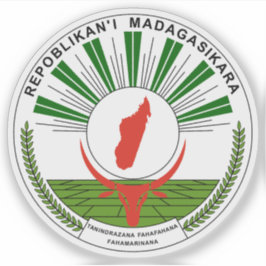 Adesivo Seal of the Republic of Madagascar (1993-1998)
