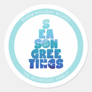 Adesivo Seas De Praia E Saudações