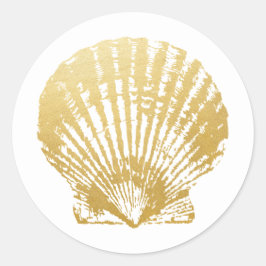Adesivo Seashell Beach Weding Favor & Invitation Stickers