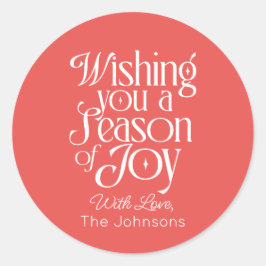 Adesivo Season of Joy Holiday Sticker Personalized
