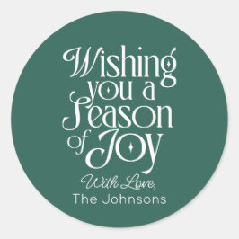 Adesivo Season of Joy Holiday Sticker Personalized