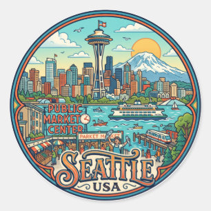 Adesivo Seattle EUA