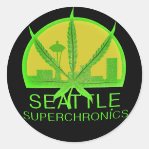 Adesivo Seattle Superchronics (preto)