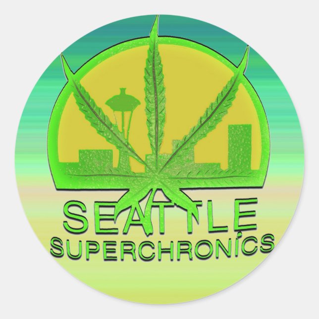 Adesivo Seattle Supercrônica (Frente)