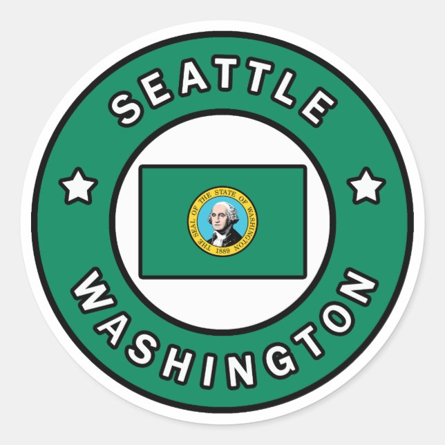 Adesivo Seattle Washington (Frente)