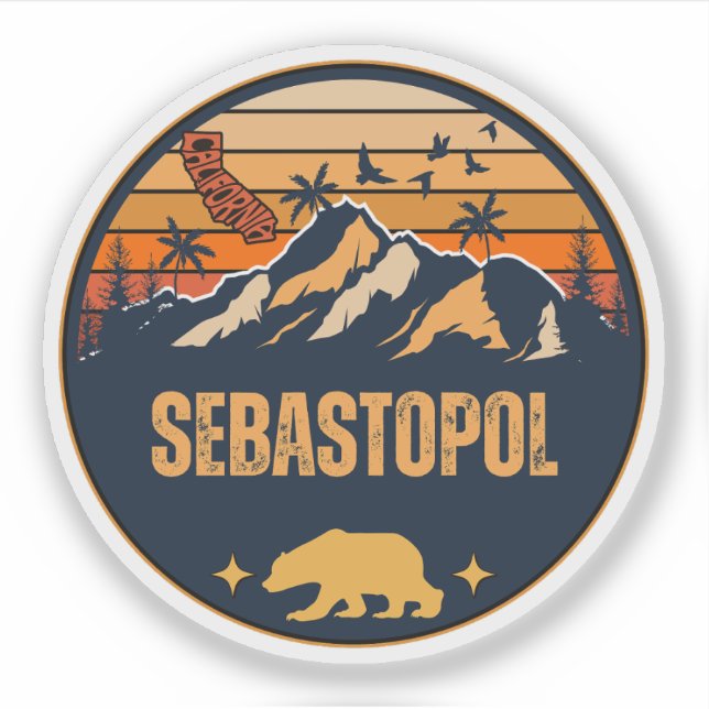 Adesivo Sebastopol, Califórnia (Frente)