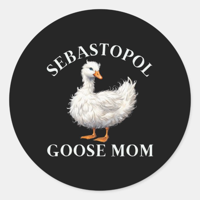 Adesivo Sebastopol Goose Mãe (Frente)