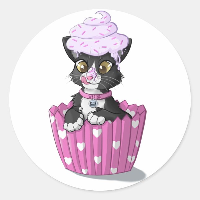 Adesivo Sebrina Classic Round Sticker (Frente)