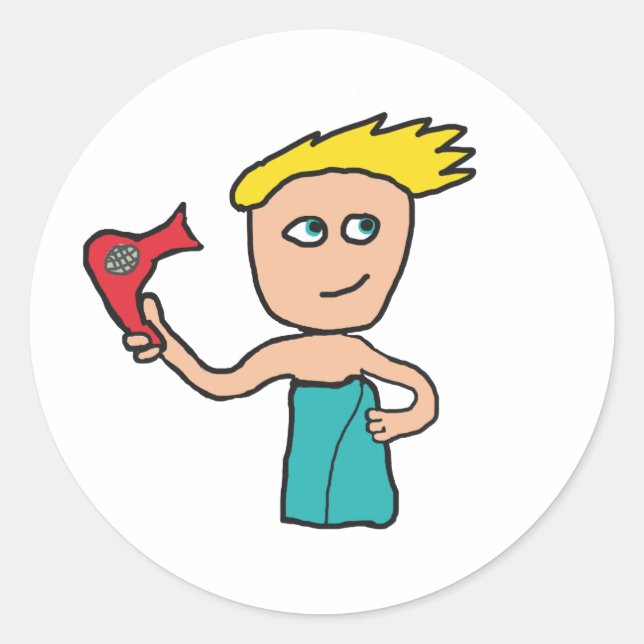 Adesivo Secagem de cabelo (Frente)