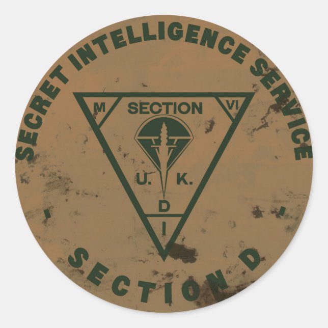 Adesivo Seção D Sticker 1,5" (Frente)