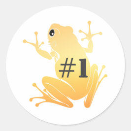 Adesivo Secret Heart "#1" Gold Flying Frog Classic