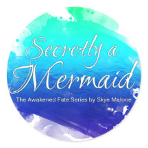 Secretamente uma Sereia - Sticker - Azul