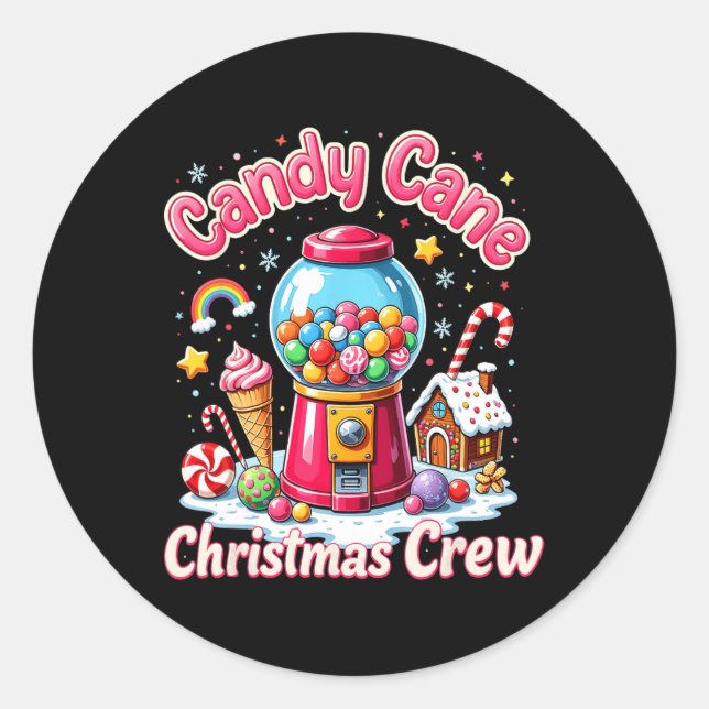 Adesivo Security Candyland Candy Cane Casa de Natal (Frente)