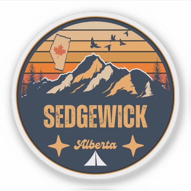 Adesivo Sedgewick, Alberta (Frente)