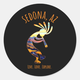 Adesivo Sedona Arizona Usa Dançando Kokopelli Sudoeste Des
