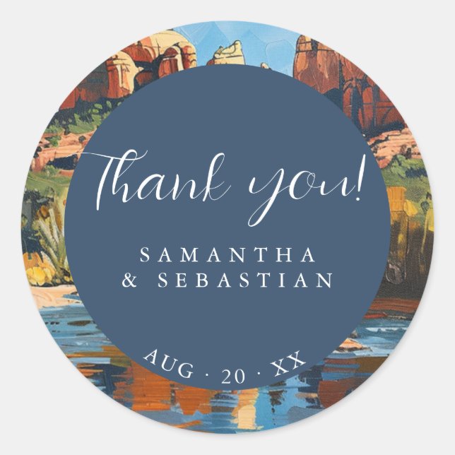 Adesivo Sedona Red Rock Cathedral Rock (Frente)