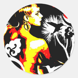 Adesivo Sedução nostálgica - Dança de beija-flor