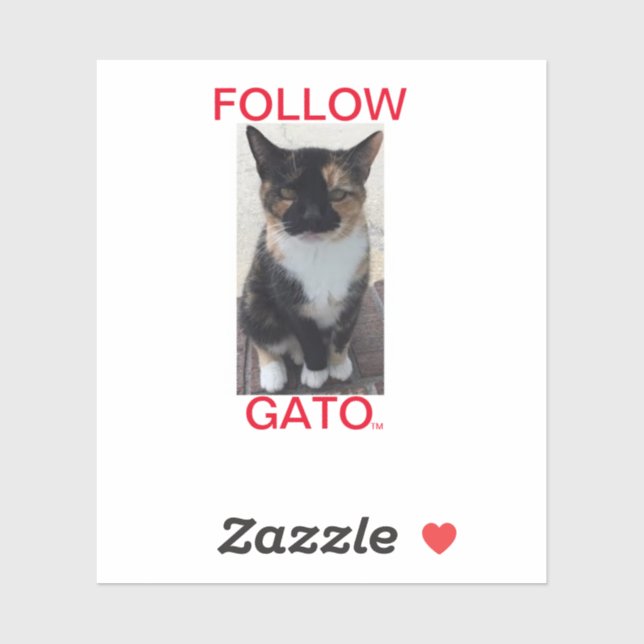 Adesivo SEGUIR GATO2, Todos os Bonés (Folha)