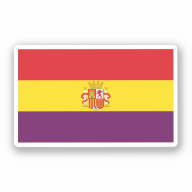 Adesivo Segunda bandeira da República Espanhola (Frente)