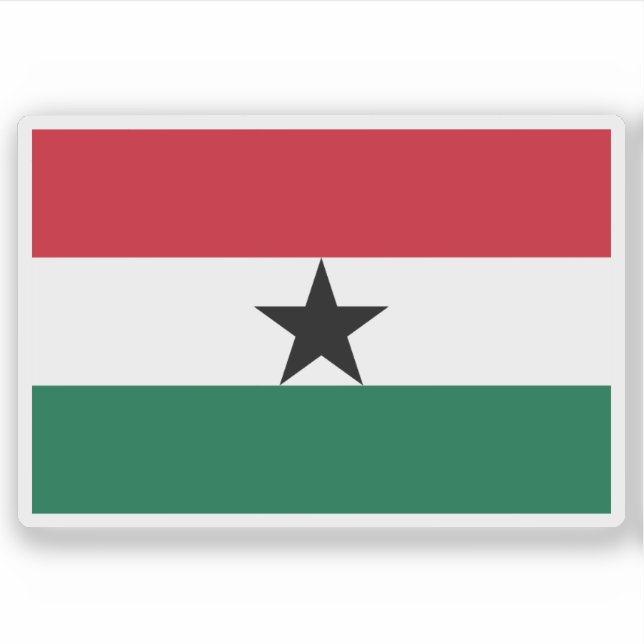 Adesivo Segunda bandeira do Gana (1964-1966) (Frente)