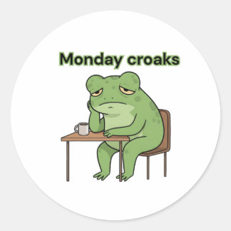 Adesivo Segunda-feira Croaks