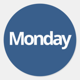 Adesivo Segunda-feira dia planejamento de suprimentos bran