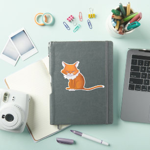 Adesivo Segunda-feira Manhã Gato Face