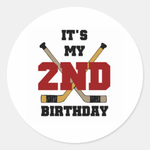 Adesivo Segundo aniversário do hóquei