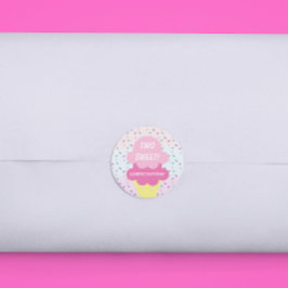 Adesivo segundo aniversário sorvete