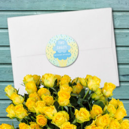 Adesivo segundo aniversário sorvete