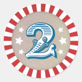 Adesivo Segundo Circo de Aniversário - Pau de Carnaval Doi