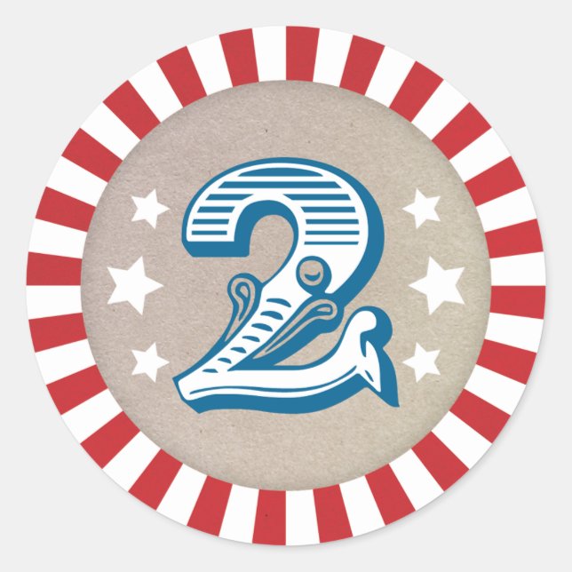 Adesivo Segundo Circo de Aniversário - Pau de Carnaval Doi (Frente)