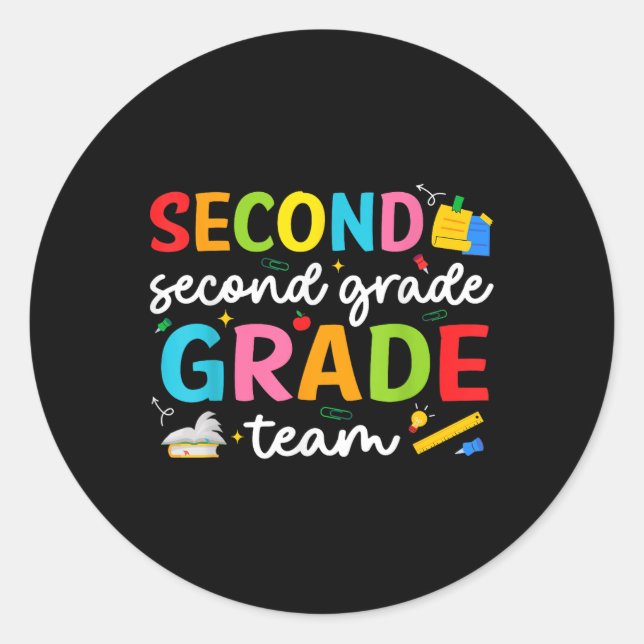 Adesivo Segundo de segundo grau da equipe - Esquadrão de P (Frente)