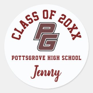 Adesivo Segundo grau De Graduação De Pottsgrove, Personali