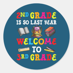 Adesivo segundo Grau É Bem-Vindo No Ano Passado