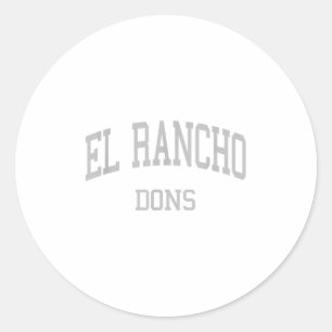 Adesivo Segundo grau El Rancho Hs Pico Rivera Ca Retro Spo