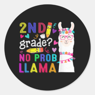 Adesivo segundo Grau Sem Prob Llama Professor De Volta À E