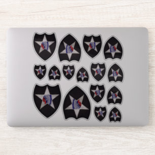 Adesivo segundo INF Infantaria Divisão de Infantaria Indíg