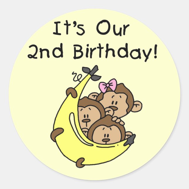 Adesivo Segundo Triplets - Dois Meninos/ Um Camiseta Rapar (Frente)