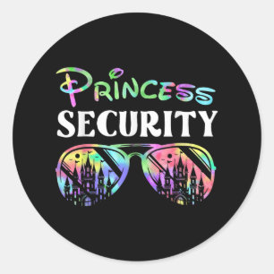 Adesivo Segurança da Princesa Diversão Festa de Aniversári