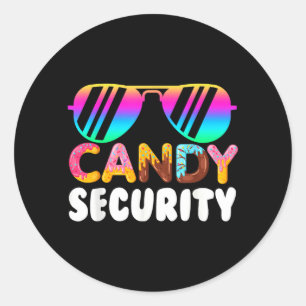 Adesivo Segurança de Doces Candyland Piada de Halloween