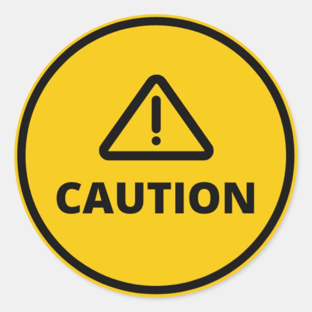 Adesivo Segurança de precaução (Frente)