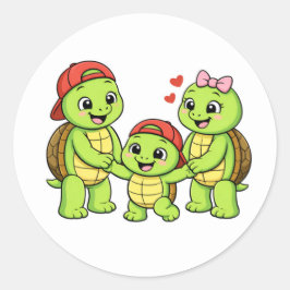 Adesivo Segurando as Mãos da Mamãe e do Papai