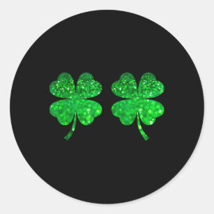 Adesivo Seio de Trevo Irlandês S Seios Feliz St Patrick