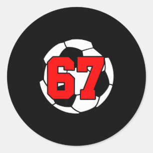 Adesivo Seis Sete 67 Futebol 6 7 Meme Engraçado 6-7 Geraçã