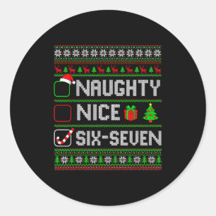 Adesivo Seis Sete 67 Meme Legal Travesso Natal Pijamas M