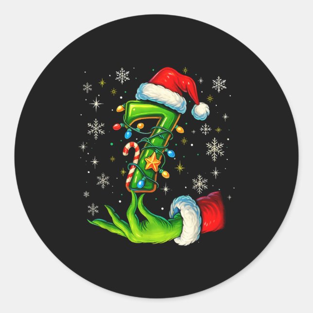 Adesivo Seis Sete 67 Meme Natal Divertido Casal Combinando (Frente)