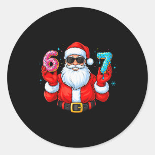 Adesivo Seis Sete 67 Meme Papai Noel 67 Sorvete Drip Natal